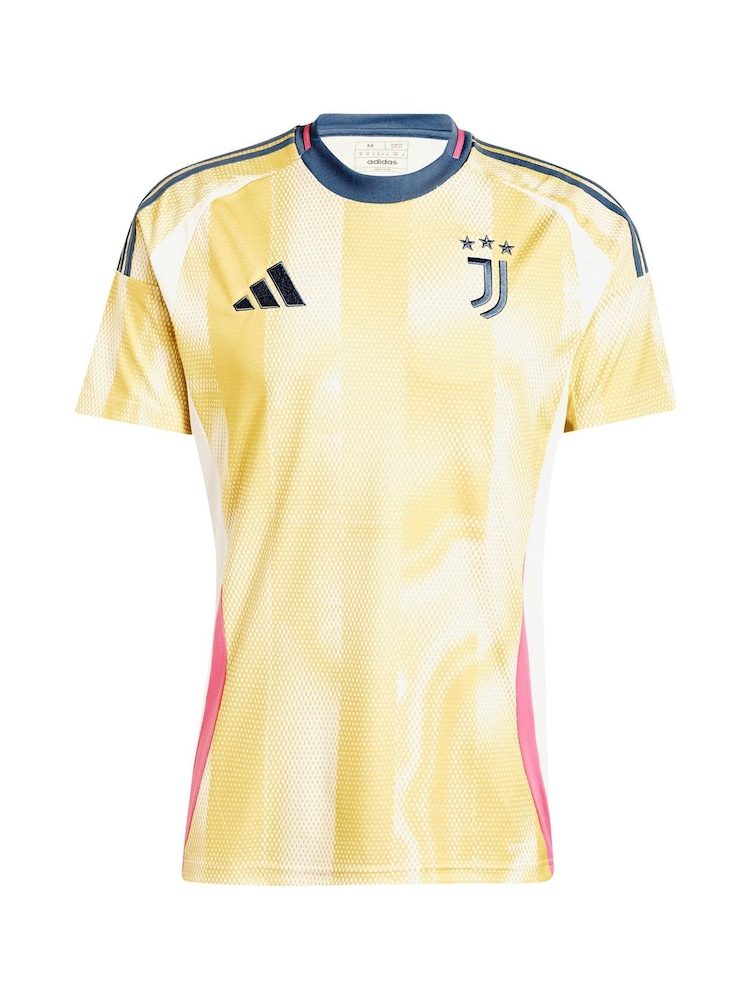 adidas Yellow Vlahovic 9 Juventus Away Shirt 2024-25 - Image 2 of 3
