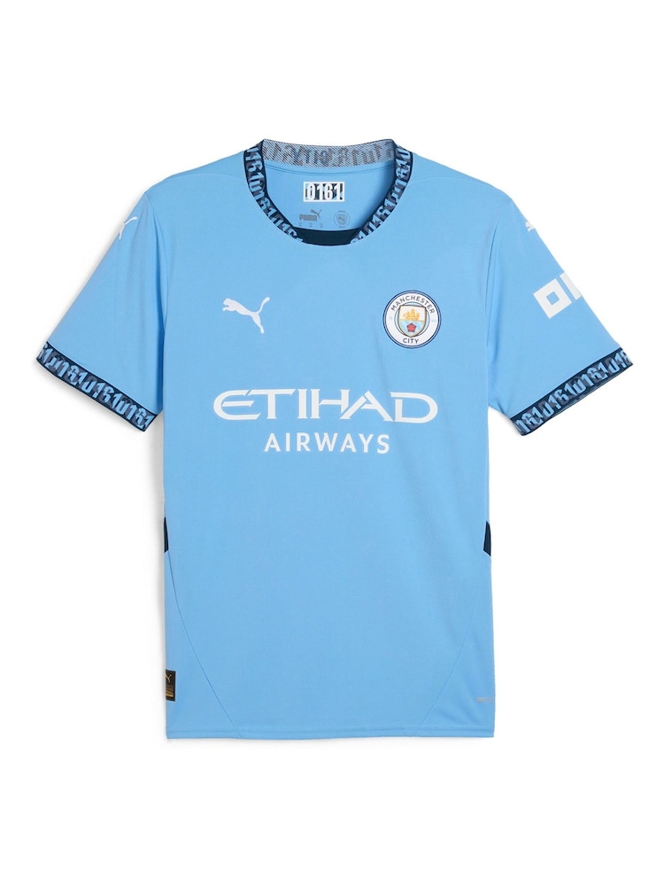 Puma Blue Manchester City Home Shirt 2024-25 Rodrigo 16 - Image 2 of 3