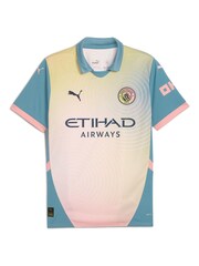 Puma Pink Manchester City Fourth Shirt 2024-25 Haaland 9 - Image 2 of 3