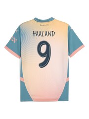 Puma Pink Manchester City Fourth Shirt 2024-25 Haaland 9 - Image 3 of 3