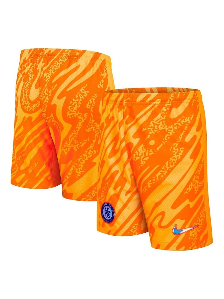 Nike Orange Chelsea Goalkeeper Stadium Shorts 2024-25 - Image 1 of 3