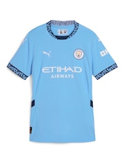 Puma Blue Womens Manchester City Home Shirt 2024-25 Rodrigo 16 - Image 2 of 3