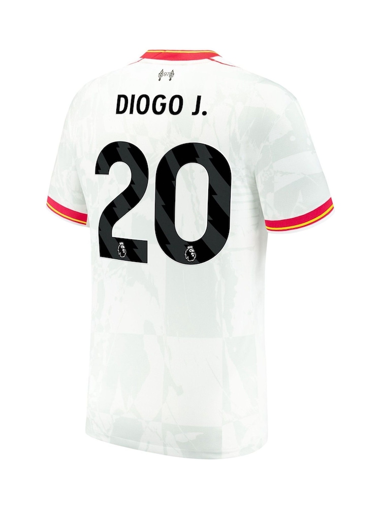 Nike White Liverpool Third Stadium Shirt 2024-25 Diogo J. 20 - Image 3 of 3