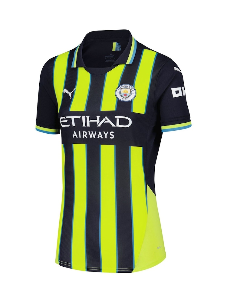 Puma Black Womens Manchester City Away Shirt 2024-25 Bernardo 20 - Image 2 of 3