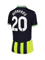 Puma Black Womens Manchester City Away Shirt 2024-25 Bernardo 20 - Image 3 of 3