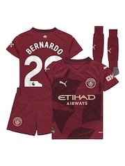 Puma Red Manchester City Third Minikit Shirt 2024-25 Bernardo 20 - Image 1 of 3