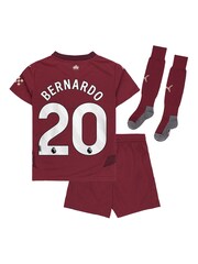 Puma Red Manchester City Third Minikit Shirt 2024-25 Bernardo 20 - Image 3 of 3