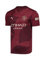 Puma Red Manchester City Third Shirt 2024-25 Bernardo 20 - Image 2 of 3