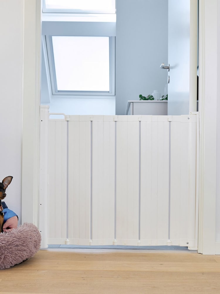 DogSpace Marley White Retractable Pet Gate - Image 1 of 4
