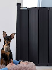 DogSpace Black Marley Retractable Pet Gate - Image 1 of 3
