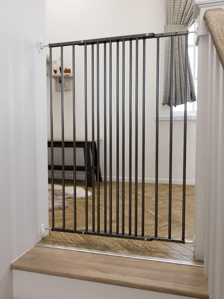 DogSpace Charlie Black Extra Tall Gate 105cm - Image 1 of 4