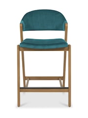 Bentley Designs Rustic Oak Azure Camden Upholstered Bar Stool - Image 3 of 4