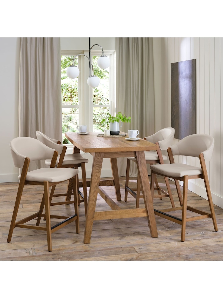 Bentley Designs Rustic Oak Camden Bar Table - Image 1 of 4