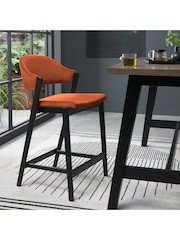 Bentley Designs Peppercorn Rust Camden Upholstered Bar Stool - Image 1 of 4