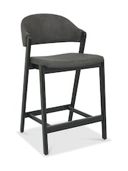 Bentley Designs Peppercorn Dark Grey Camden Upholstered Bar Stool - Image 2 of 4