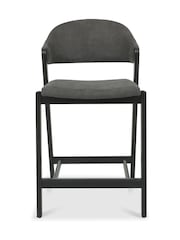 Bentley Designs Peppercorn Dark Grey Camden Upholstered Bar Stool - Image 3 of 4