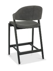 Bentley Designs Peppercorn Dark Grey Camden Upholstered Bar Stool - Image 4 of 4