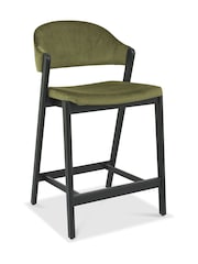 Bentley Designs Peppercorn Cedar Camden Upholstered Bar Stool - Image 2 of 4