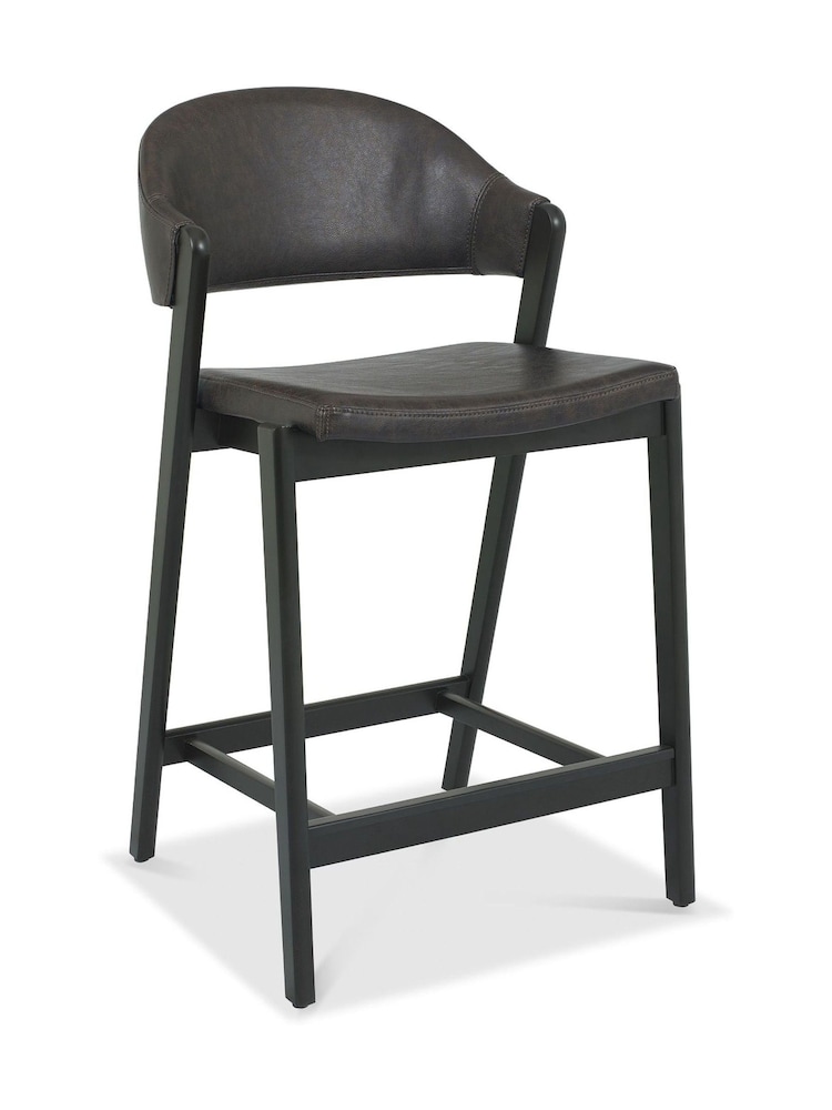 Bentley Designs Peppercorn Old West Vintage Camden Upholstered Bar Stool - Image 2 of 4