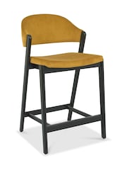 Bentley Designs Peppercorn Mustard Camden Upholstered Bar Stool - Image 2 of 4