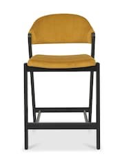 Bentley Designs Peppercorn Mustard Camden Upholstered Bar Stool - Image 3 of 4