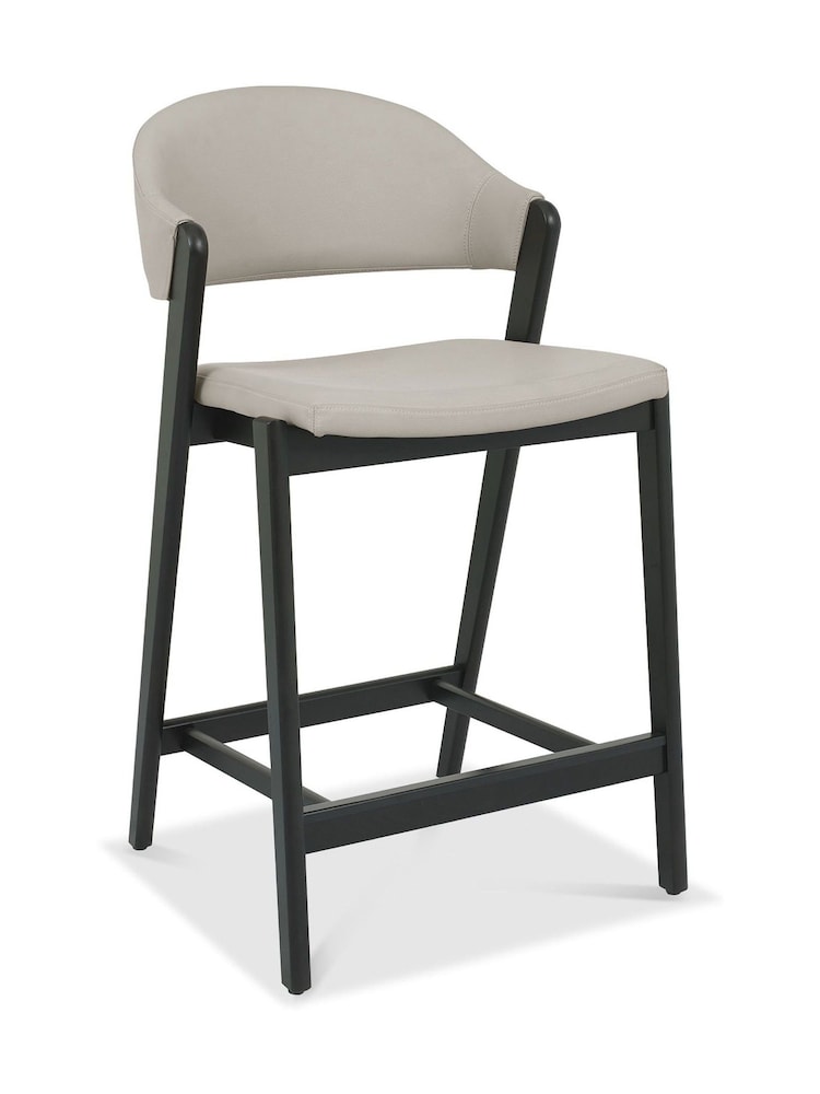 Bentley Designs Peppercorn Grey Camden Upholstered Bar Stool - Image 2 of 4