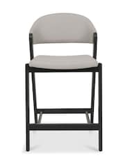 Bentley Designs Peppercorn Grey Camden Upholstered Bar Stool - Image 3 of 4