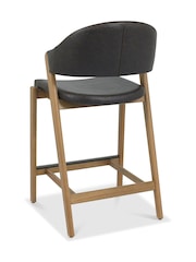 Bentley Designs Rustic Oak Old West Vintage Camden Upholstered Bar Stool - Image 4 of 4
