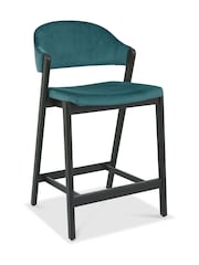 Bentley Designs Peppercorn Azure Camden Upholstered Bar Stool - Image 2 of 4