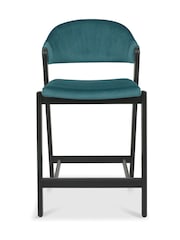 Bentley Designs Peppercorn Azure Camden Upholstered Bar Stool - Image 3 of 4