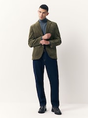 Sage Green Regular Fit Regular Fit Cord Blazer - Image 6 of 10