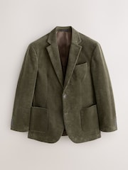 Sage Green Regular Fit Regular Fit Cord Blazer - Image 7 of 10