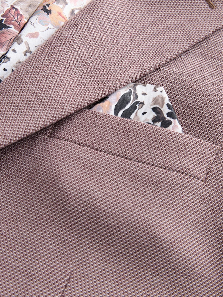 Pink - Schmale Passform - Strukturierter eleganter Blazer - Bild 8 von 8 Pink - Schmale Passform - Strukturierter eleganter Blazer - Bild 8 von 8