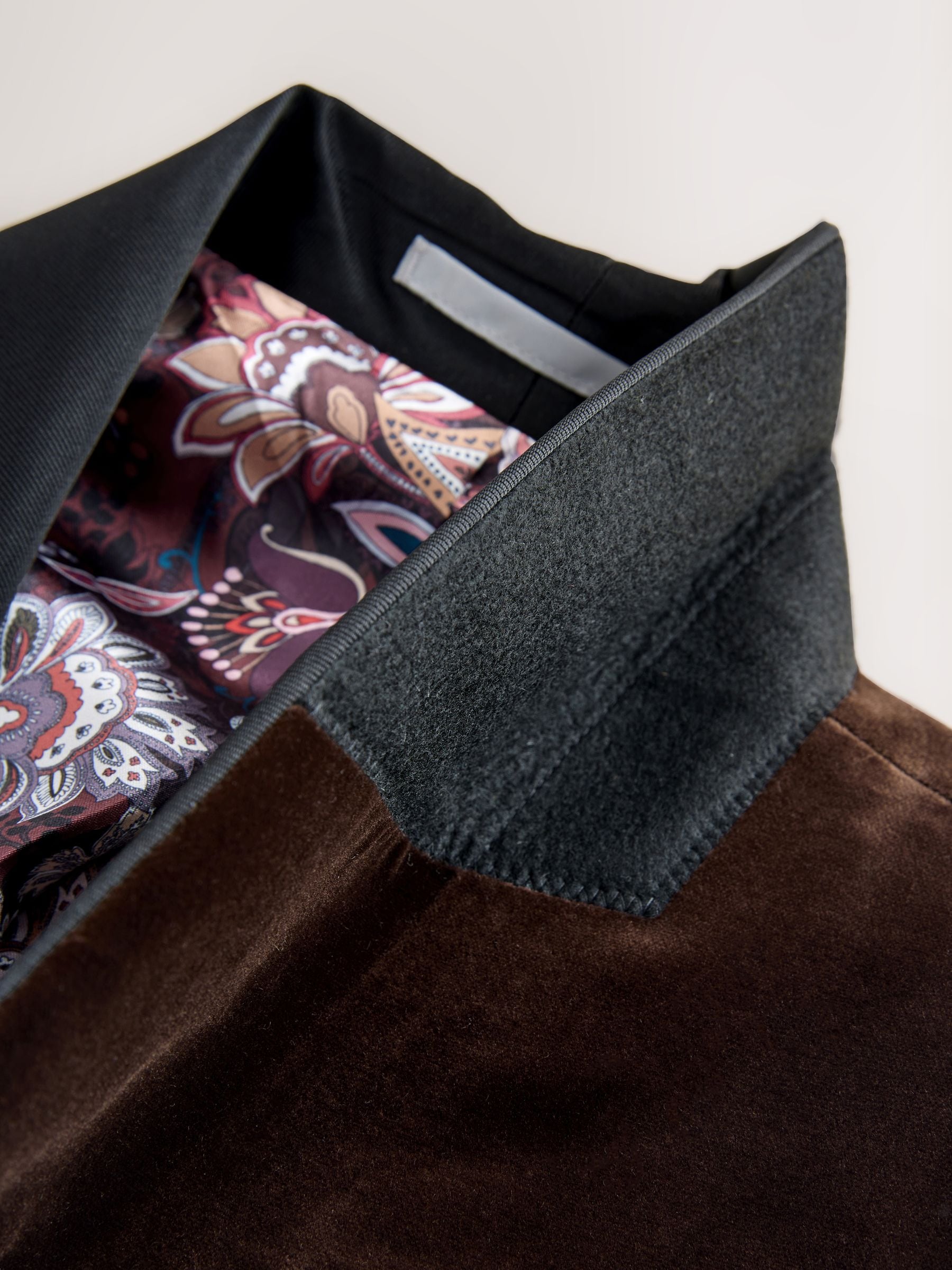 Buy Brown Regular Fit Signature Pontoglio Italian Velvet Blazer