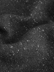 Grey Textured Herringbone Shacket With Wool - Image 11 of 13