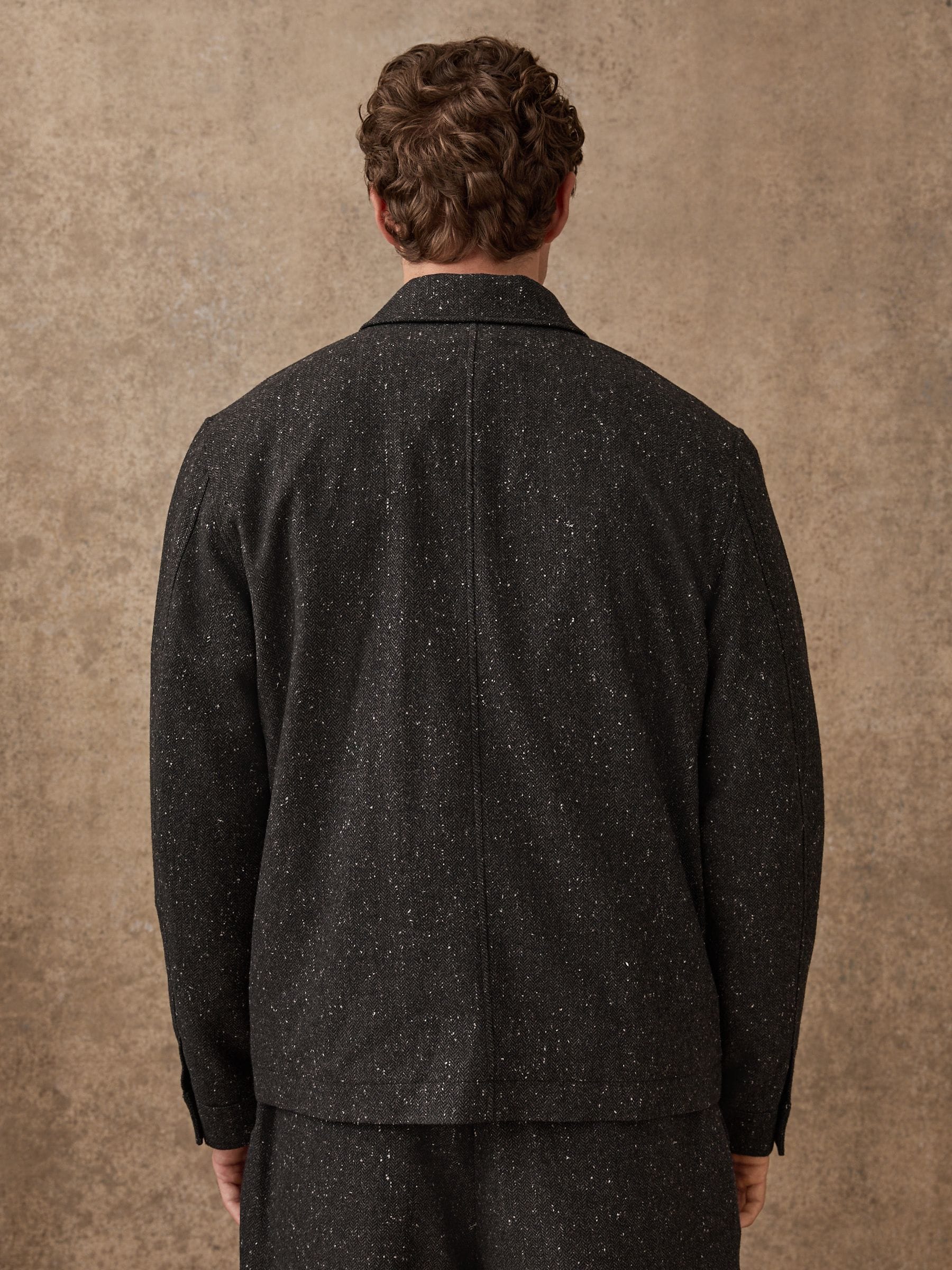 ジャケット・アウター Herringbone Wool-Blend Chester Coat Buy Grey Textured Herringbone Jacket With Wool from Next South Africa