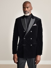 Green Regular Fit Signature Duca Visconti Italian Cord Blazer - Image 1 of 5