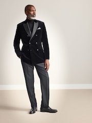 Green Regular Fit Signature Duca Visconti Italian Cord Blazer - Image 2 of 5