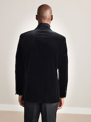 Green Regular Fit Signature Duca Visconti Italian Cord Blazer - Image 4 of 5