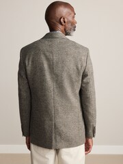 Neutro - Signature British Moon 100% Wool Texture Blazer - Imagem 3 de 5