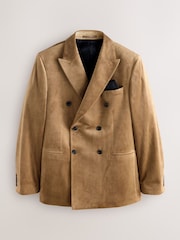 Honey Regular Fit Self Lapel Velvet Blazer - Image 8 of 12