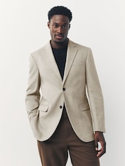 Nevtralno - ozek kroj - Teksturiran blazer smart - Slika 1 iz 10