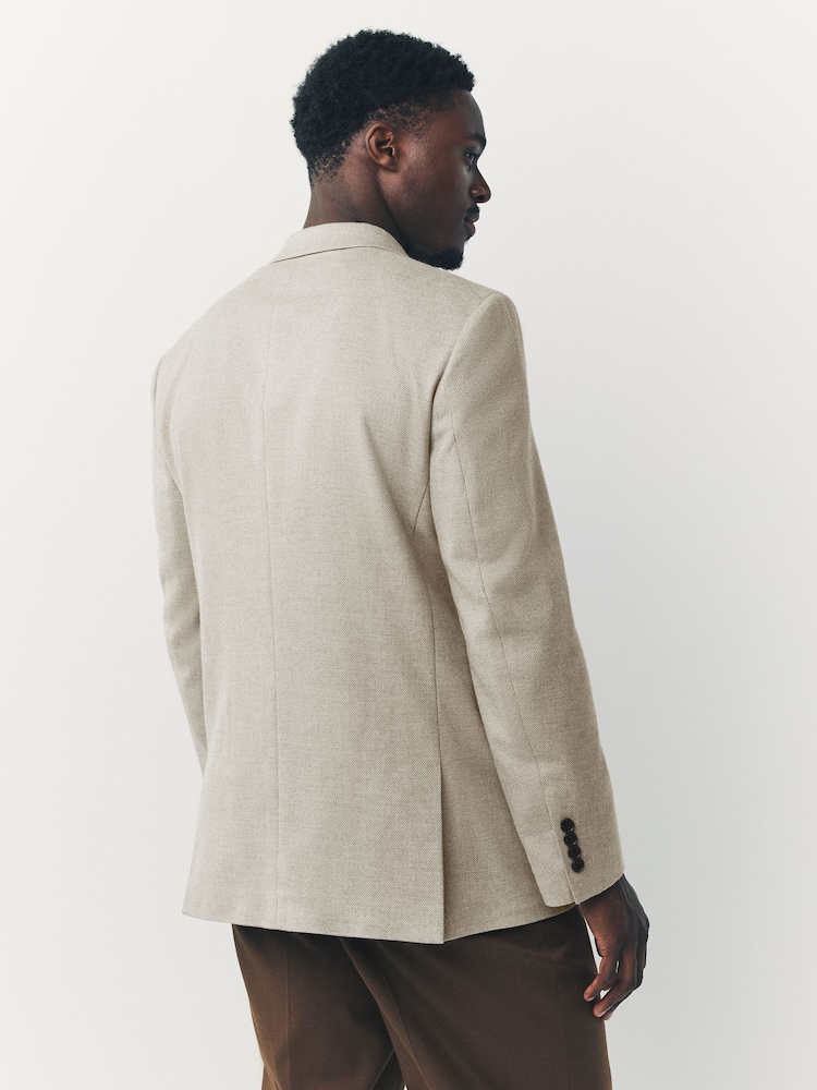 Nevtralno - ozek kroj - Teksturiran blazer smart - Slika 2 iz 10