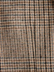 Brown Regular Fit Check Blazer With Wool - Image 7 of 10