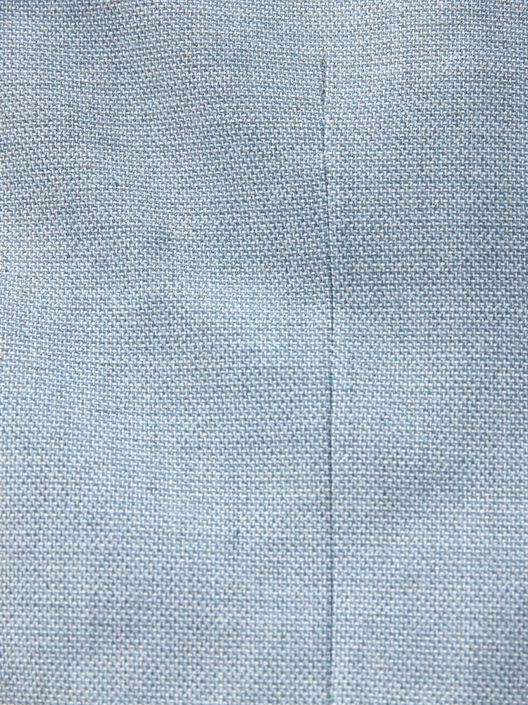 Svetlo modra - ozek kroj - Teksturiran blazer smart - Slika 10 iz 10