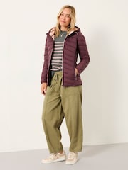 FatFace Ruby Dusky Purple Lightweight Puffer Coat - Image 5 of 6