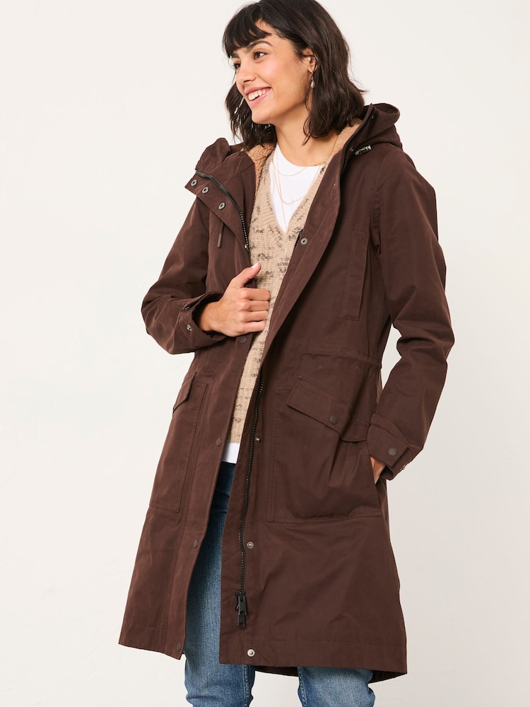 FatFace Borg Waterproof Coat - Imagem 1 de 5