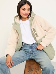 FatFace Maple Light Green Fleece - Image 4 of 6