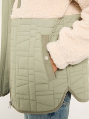 FatFace Maple Light Green Fleece - Image 5 of 6