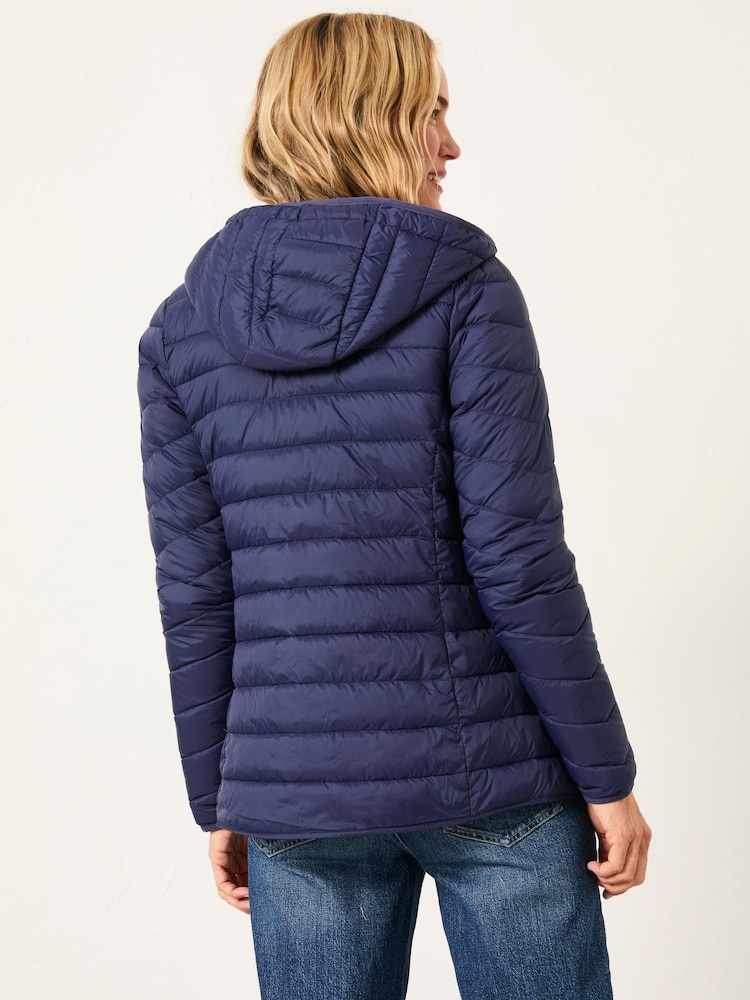 FatFace Ruby Navy Lightweight Puffer Coat - Image 2 of 5
